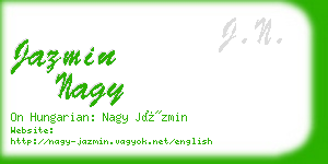 jazmin nagy business card